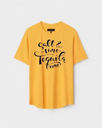 Unisex Designer Premium Quality Printed T-Shirt For Boys And Girls :: Cloth type : Cotton - Colour :: Yellow