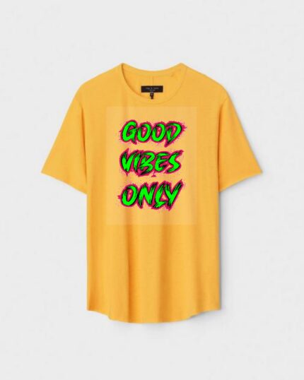 Unisex Designer Premium Quality Printed T-Shirt For Boys And Girls :: Cloth type : Cotton - Colour :: Yellow