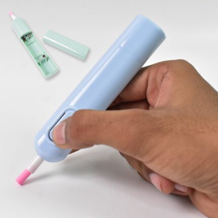 Electric Eraser Kit with 10 Refills Battery Operated Auto Eraser for Drawing, Sketching Kids? Stationery (Mix Design)