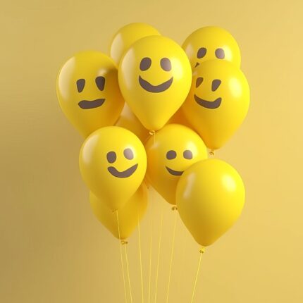 Printed Latex Balloons 20 Pcs Set for Birthday, Wedding, Anniversary, and Party Decorations