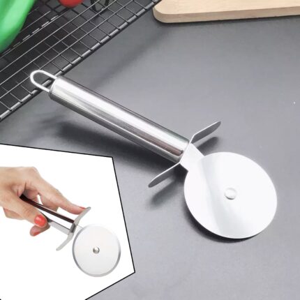 Kitchen Stainless Steel Pizza Cutter Pastry Slicer Pizza Wheel for Smooth, Clean Cuts in Pizza and Pastry